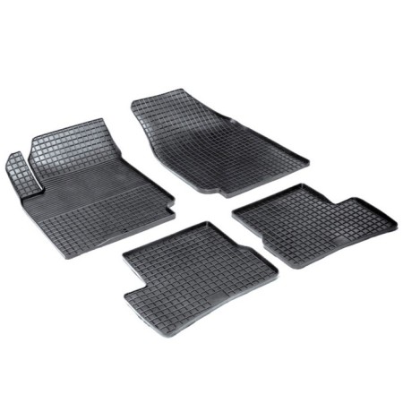 Rubber rugs ’grid’ for Nissan Micra (K12), 2003-2010