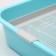 Moore-Muu toilet for cats, with a grid, 33.2 x 25.6 x 7.2 cm blue