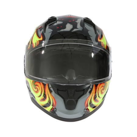 The helmet integral with two visors, size L (59-60), BLD-M67E model, black and yellow-5
