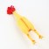 Fresh toy for dogs from latex "Rooster", 41 cm, light yellow/red
