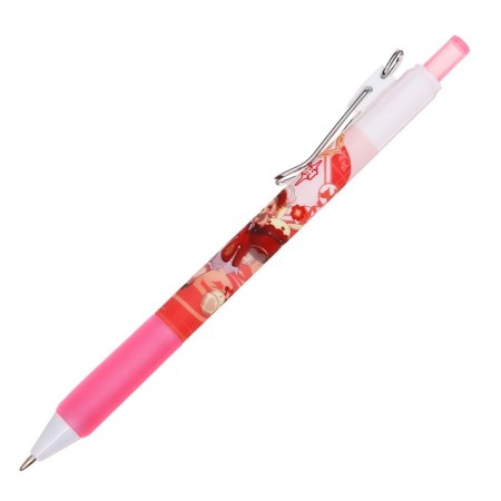 Automatic gel handle Calligrata, 0.5mm, black rod, anime housing, barcode on a piece, mix-1