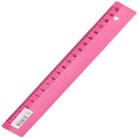 Line 20 cm Calligrata "Provence", plastic, pastel colors, mix-2