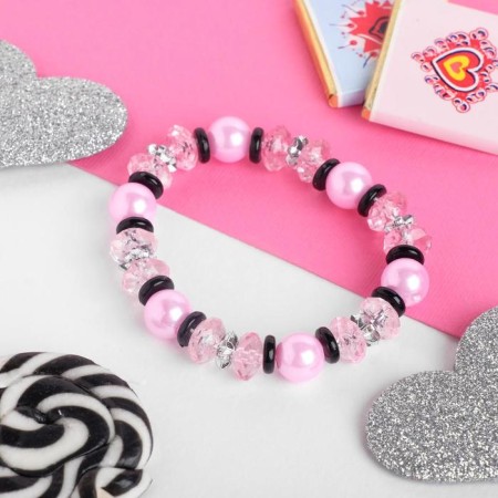 Children's Bracelet "Choszhulka" Undine, pink color