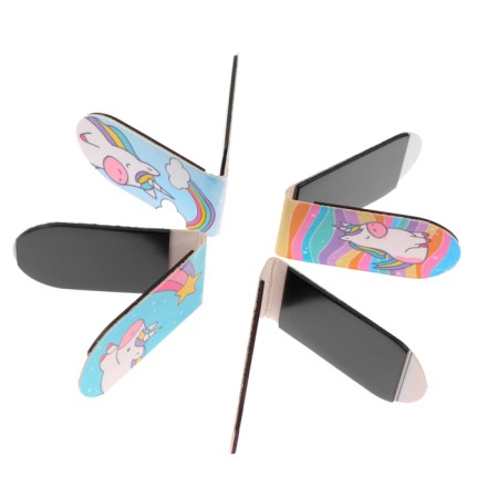Magnetic tab "Pony and unicorns - 1" 4 pieces, 2x7 cm-1