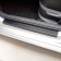 Protective film on the threshold of car, carbon, 60x7 cm, 40x7 cm, set 4 pcs