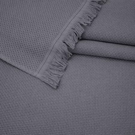 Tainted towel "Sauna", 320 g, size 100x150 cm, color gray color-2