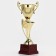 Cup of 097V, award figure, gold, plastic stand, 26 x 10 x 7.5 cm.
