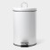 Garbage bucket with pedal Stolz Stölz, 12 l, stainless steel, white color