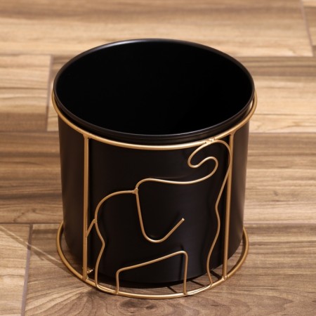 Kashpo on the stand "Zhm" metal (set 3 pcs), diameter 26, 21 and 16 cm-3