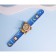 Watch of wristwood "Monkey", silicone strap