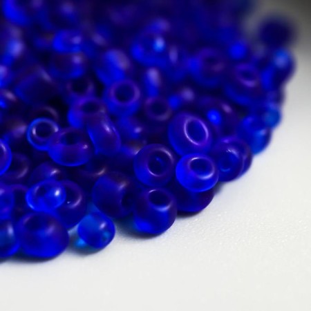 Beads "Astra" 11/0, 20 g (M8 Blue/Trans -Matov)-1