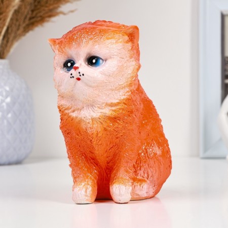 Piggy bank "Small kitten" red, 16x12cm-2