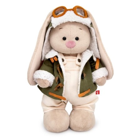 Soft toy "Bunny mi in a pilot jacket", 25 cm