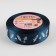 Satin tape "cones and twigs", 25 mm, 23 ± 1 m, dark blue color No. 38