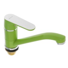Accoona A4266k kitchen mixer, with nut, gusak short, silumin, green color