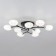 Ceiling chandelier Citilux "Florida" CL148195, 92x92x14.5 cm, 9x60W, E14, Black Color Black
