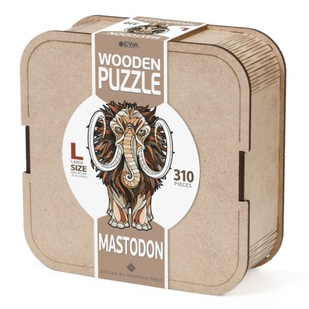 Wooden, figured puzzle Ewa Mastodon Mammoth-7