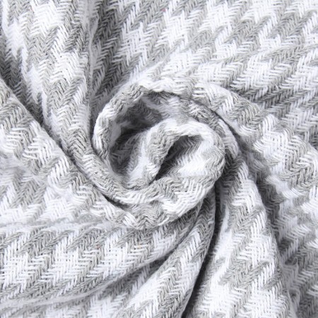 Roman plaid 140x200cm, gray, 80% HL, 20% PE, 320 g/m-3