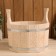 Gang made of linden, 10 l, with embossing, patterns