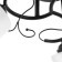 Marty chandelier 3he27 40w Black 48x48x26 cm