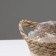 Kashpo wicker "Tanzania" with a pen, 15.5x15.5x13.5 cm, natural, white