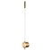 Bra Indigo, 14008/1w Brass. 1x10WW, LED, 1000LM, 4000K, 80x80x920 mm, white matte color