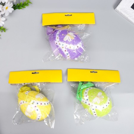 Decor Easter suspension "Egg - sprinkle, bee" mix 13 cm-4