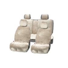 Alpaca Plus capes, artificial fur, a set for the entire salon, light gray