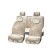 Alpaca Plus capes, artificial fur, a set for the entire salon, light gray