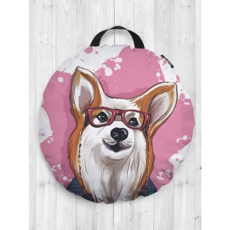 Style Corgi Pillow, Decorative, D = 52 cm