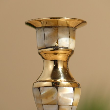 Candlestick 13 cm, brass-5