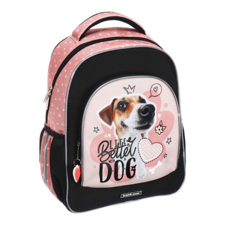 School backpack Erich Krause Ergoline 15l, 39 x 28 x 14 cm, ergonomic back, Jack russell 60096-1