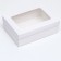 The box is folding, the lid is, with the window, white, 24 x 17 x 8 cm