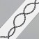 Tattoo on the body Black "Bracelet. Chain" 20x3 cm