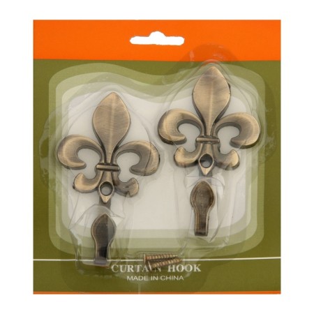 Single -rod hook for curtains Cappio KC112, bronze color, 2 pcs-7