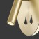 Wall lamp Mantra Cayman, Led, 210+410lm, 3000k, 110 mm, gold color