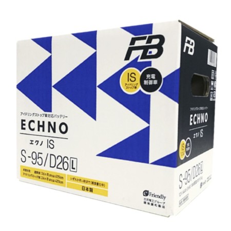 Battery FB Echno IS 64 Ah EFB (S-95/D26L), reverse polarity
