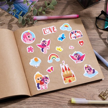 Paper stickers "Unicorns", 14 × 21 cm-2