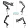 Black Black 13 "-32" Max.8kg Table Turn and Slop Verta 102951
