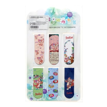 A set of bookmarks for magnetic books 6 pieces, "animals", mix-12