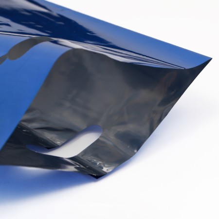 Gift, metallized, blue 17x25 cm package, 20 microns 10 pcs set-4