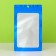 SIP-LOK package with a window, with Euroslot, blue, 12 x 18 cm