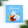 Gift New Year's Set of a notebook 90x90 and a plastic pen "Dreams will surely come true"