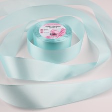 Satin tape, 40 mm × 23 ± 1 m, blue color No. 211