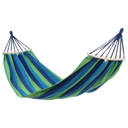 Hammock Maclay, 200x80 cm, wood, blue/green color-5