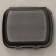 Disposable lunch box, 24.7 × 20.6 × 3.5 cm, 1 section, black color