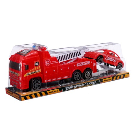 Inertia "evacuation" truck, with a machine, red color-6