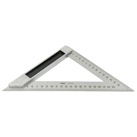Triangular ruler Deli DL303200 104521, stainless steel, 200 mm
