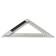 Triangular ruler Deli DL303200 104521, stainless steel, 200 mm