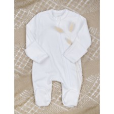 Комбинезон слип детский Amarobaby Fashion, на молнии, рост 62, цвет молочный